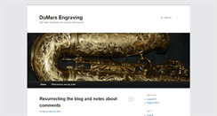 Desktop Screenshot of dumarsengraving.com