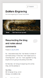 Mobile Screenshot of dumarsengraving.com